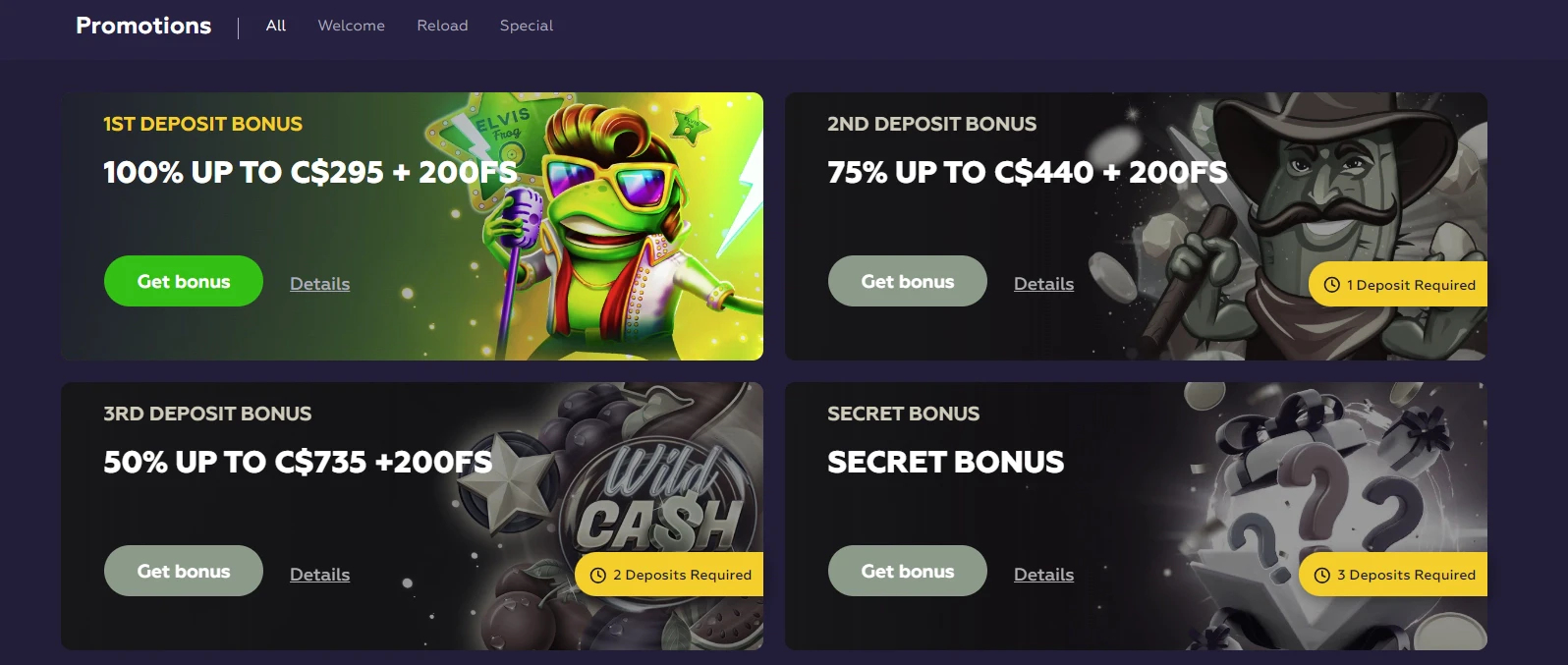 Playfina Promotions