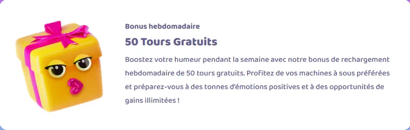 Bonus hebdomadaire 7Signs