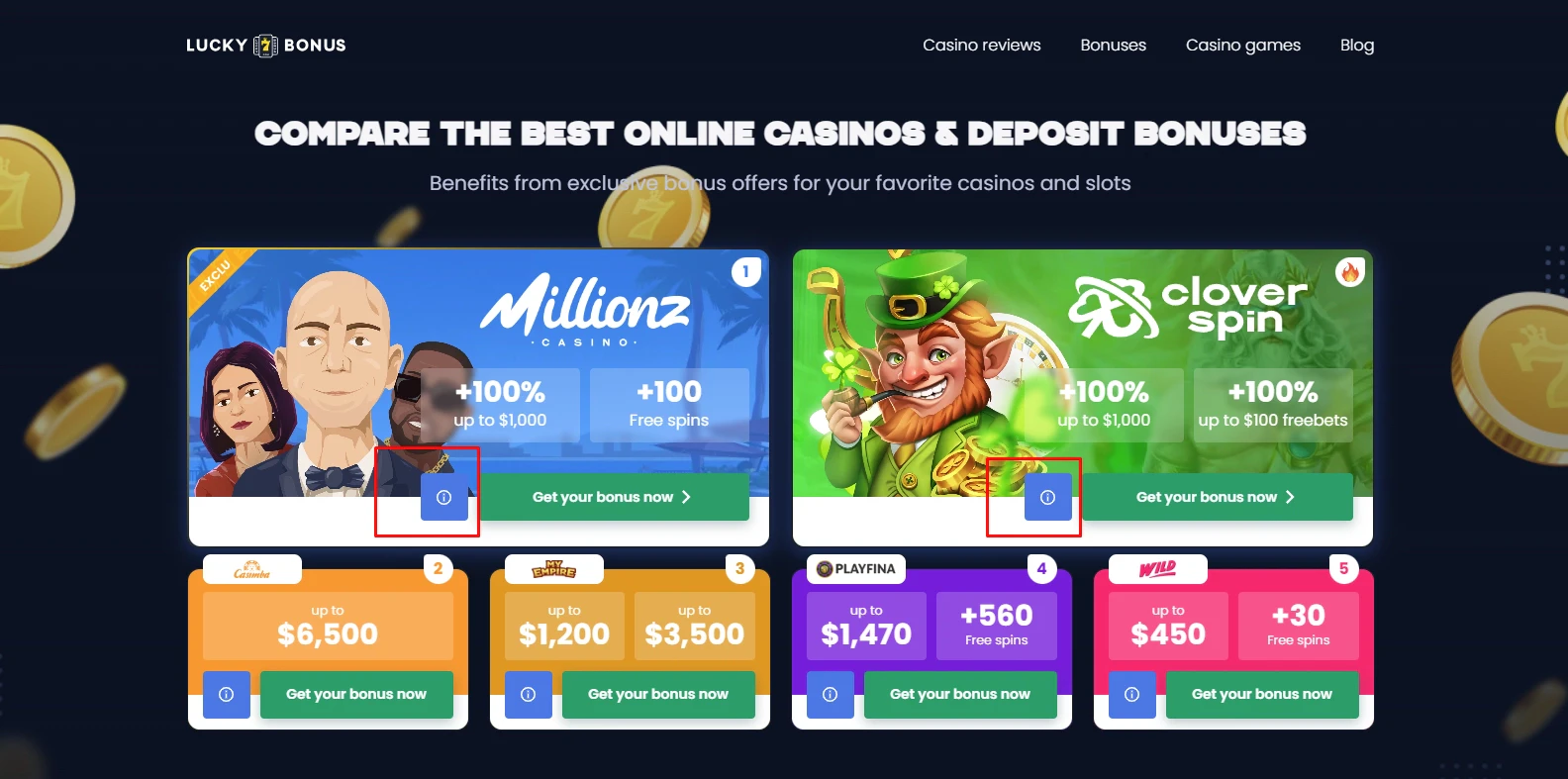 Lucky7Bonus Home Page