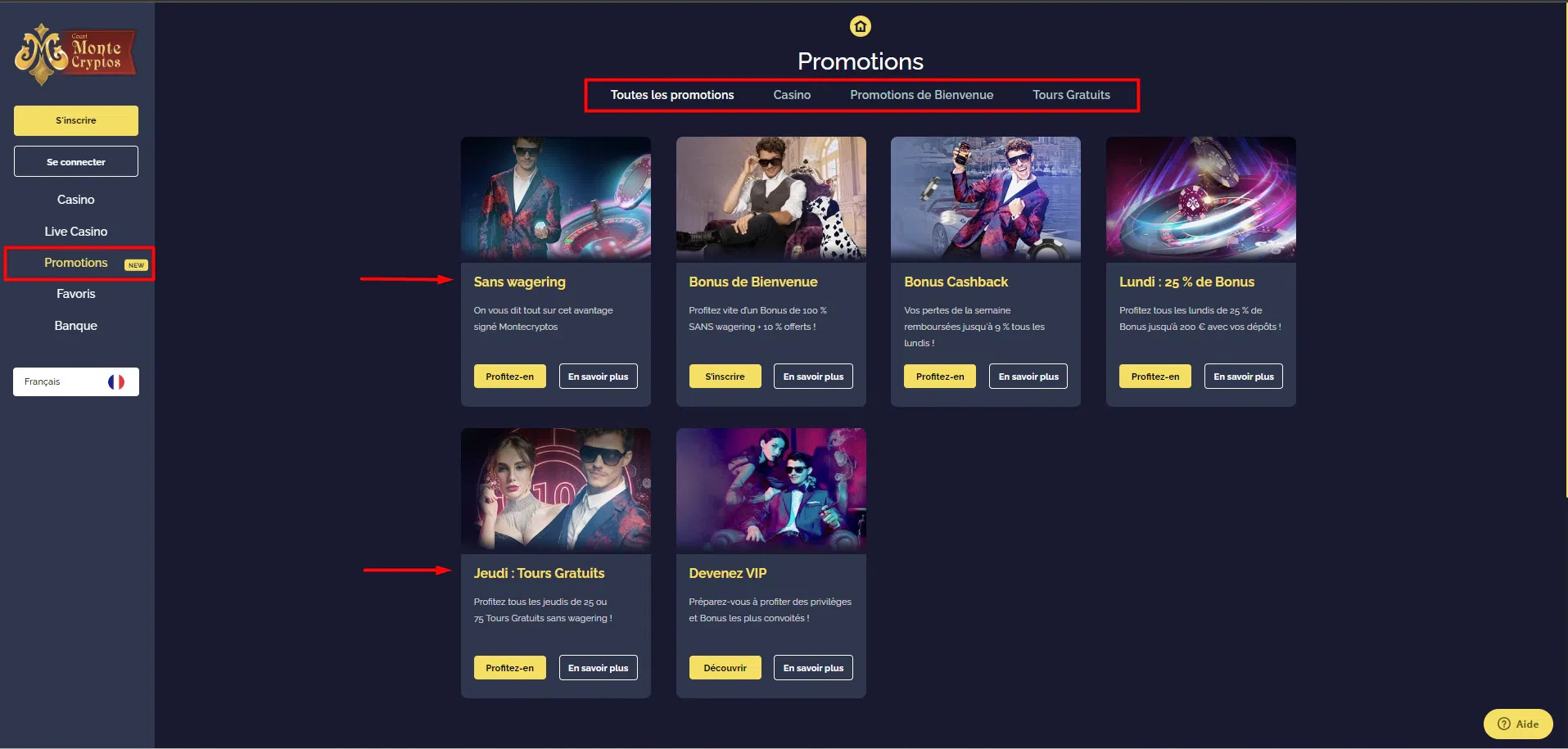 Promotions Montecryptos