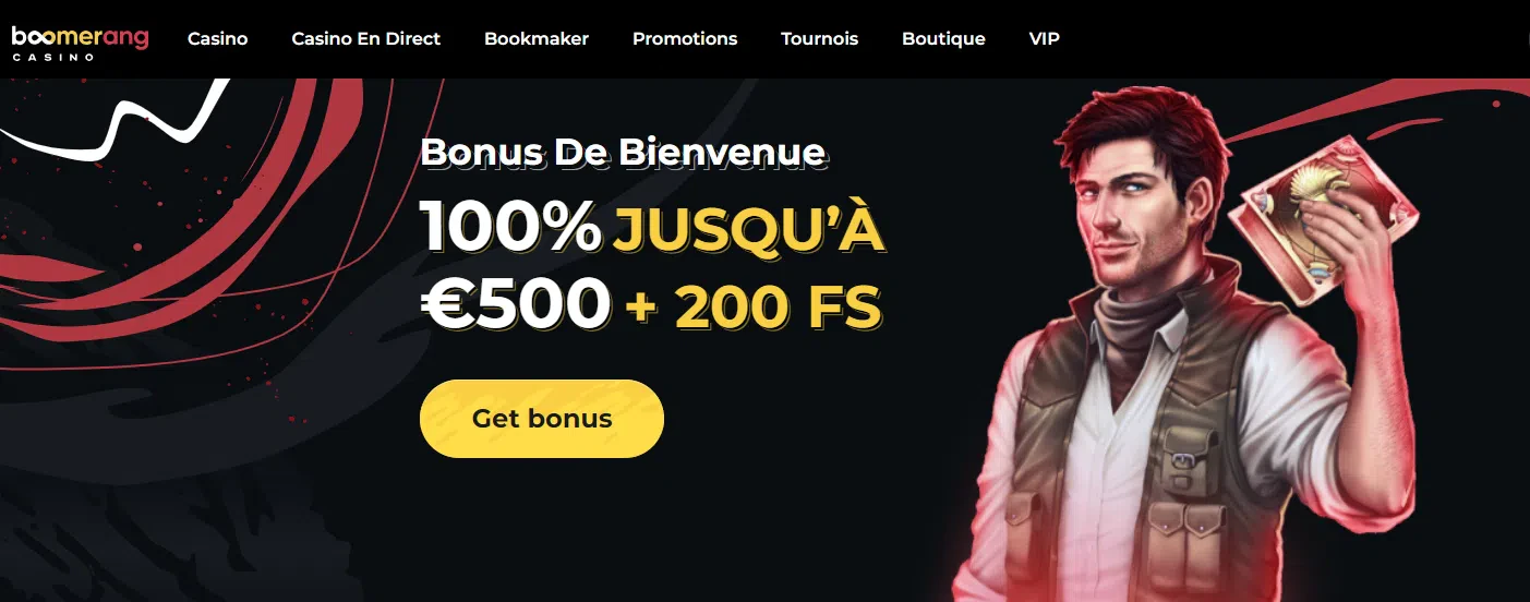 Bonus de bienvenue Casino