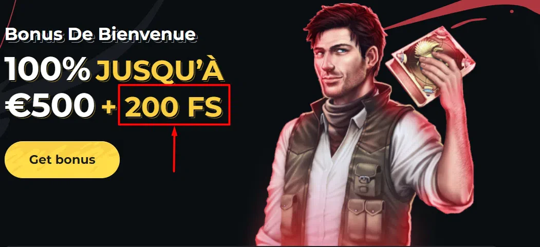 Bonus de bienvenue 200 tours gratuits