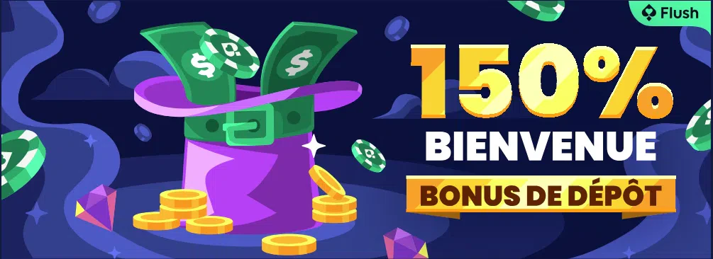 Offre de bienvenue Flush Casino