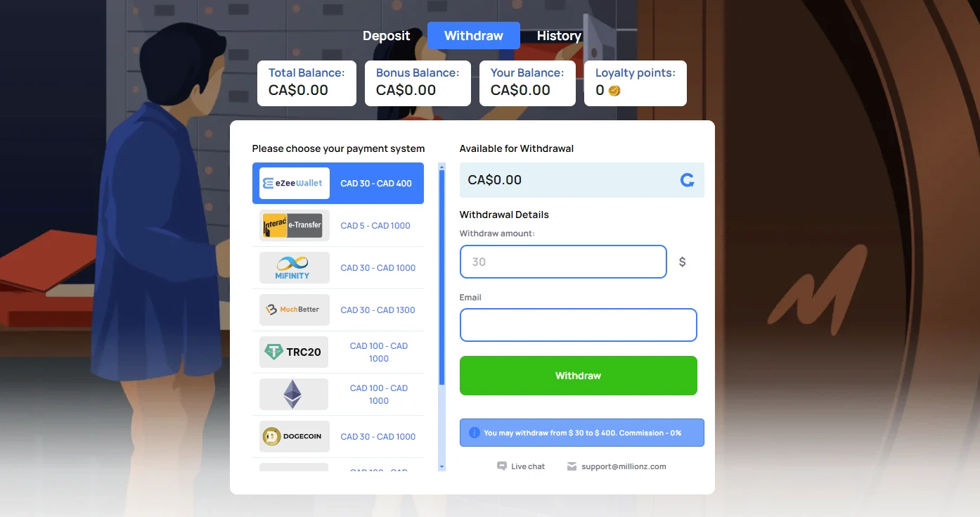 Millionz Withdraw