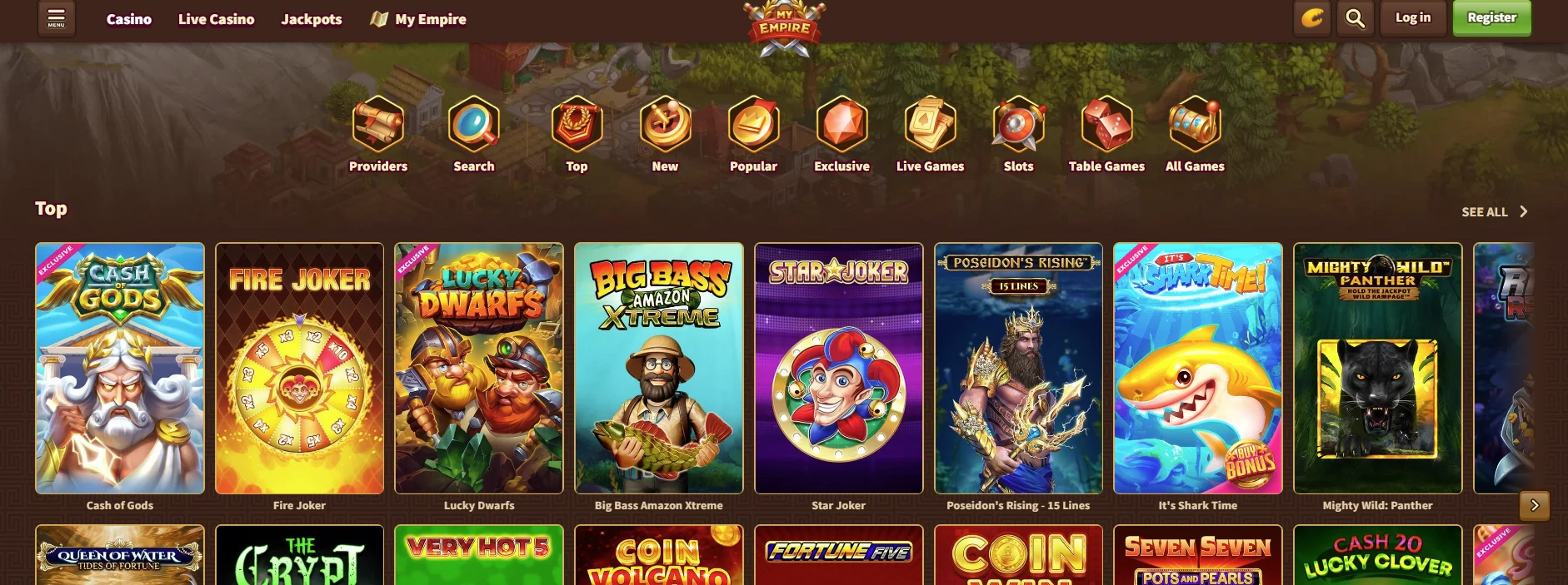 MyEmpire casino games