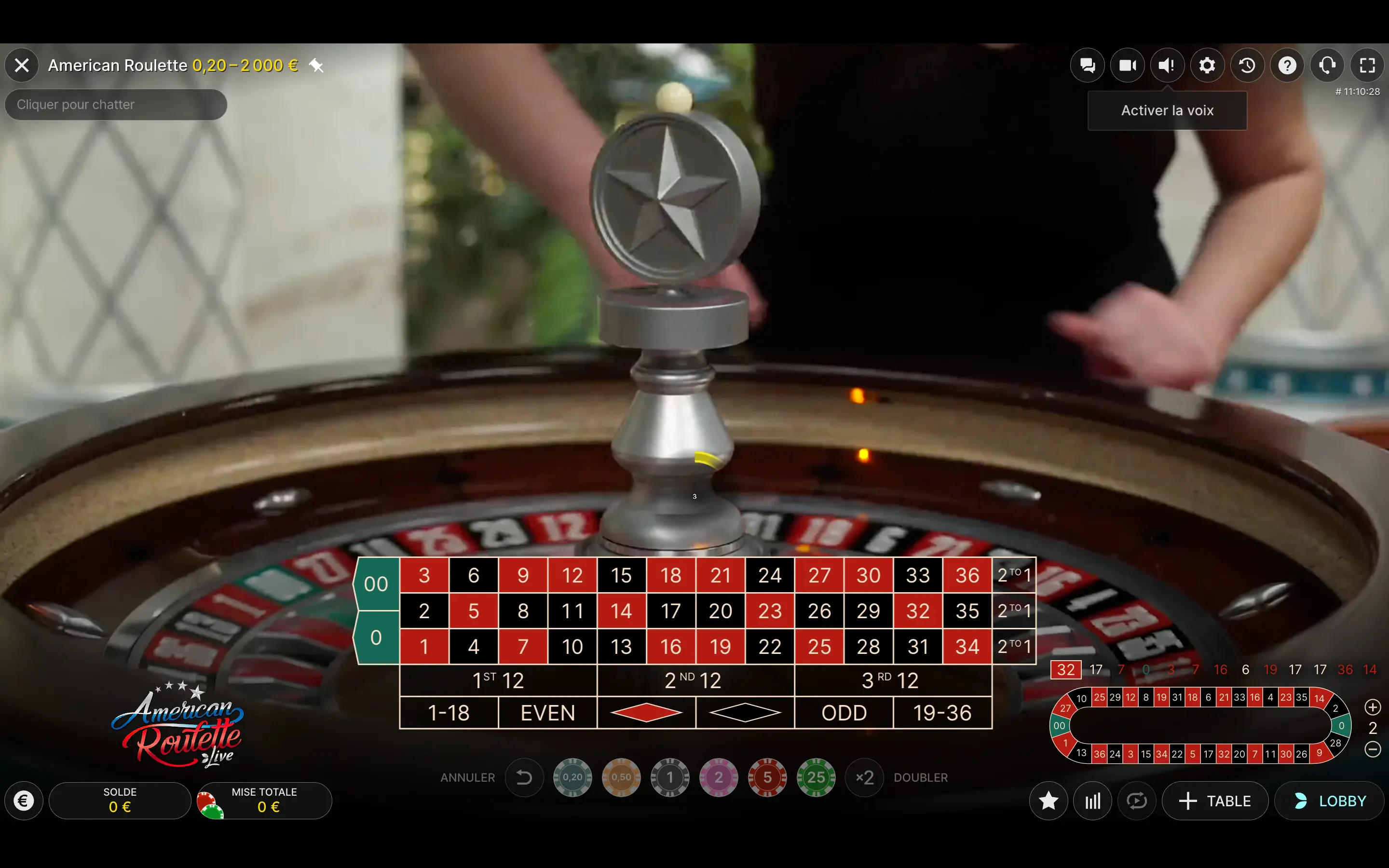 american roulette live evolution