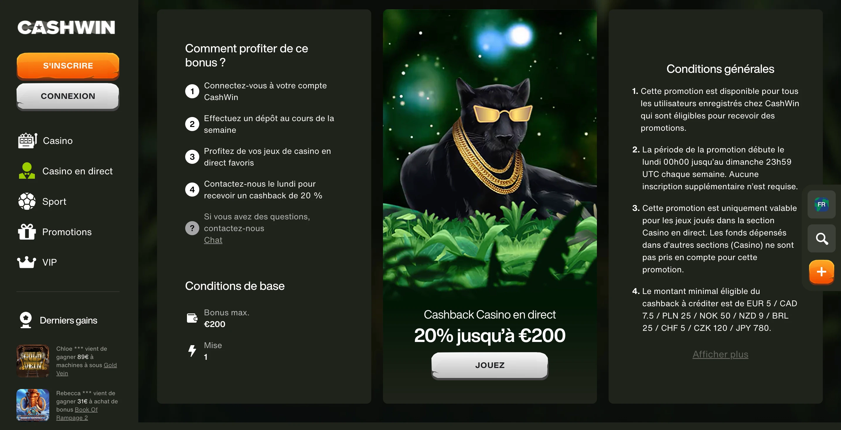 cashback cashwin