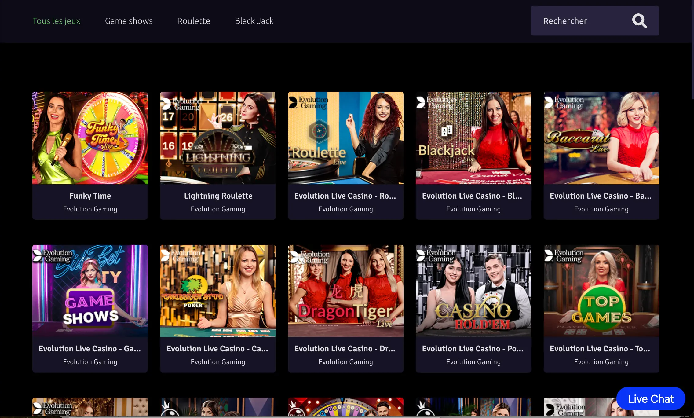 rizz casino live casino