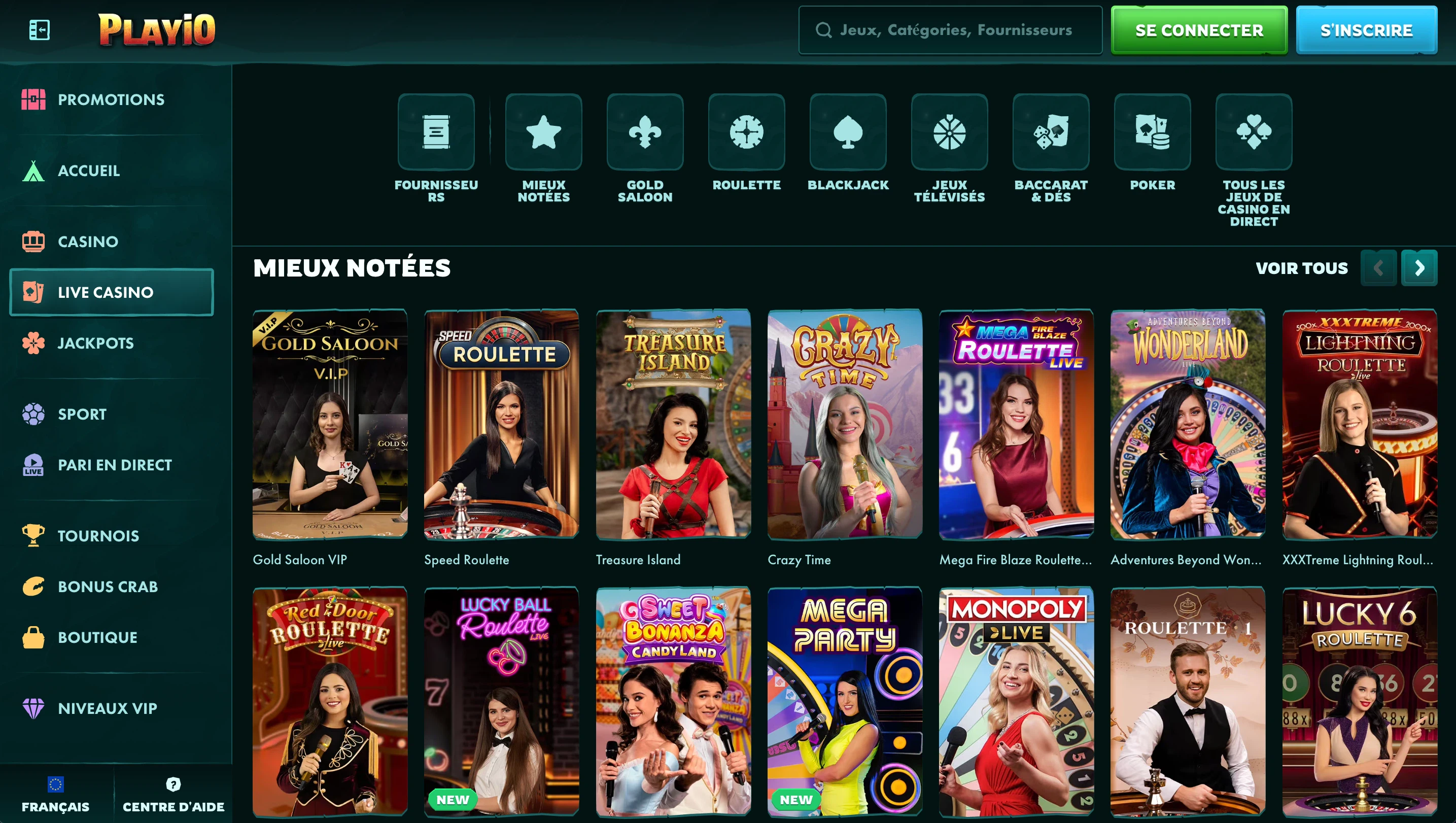 live casino playio