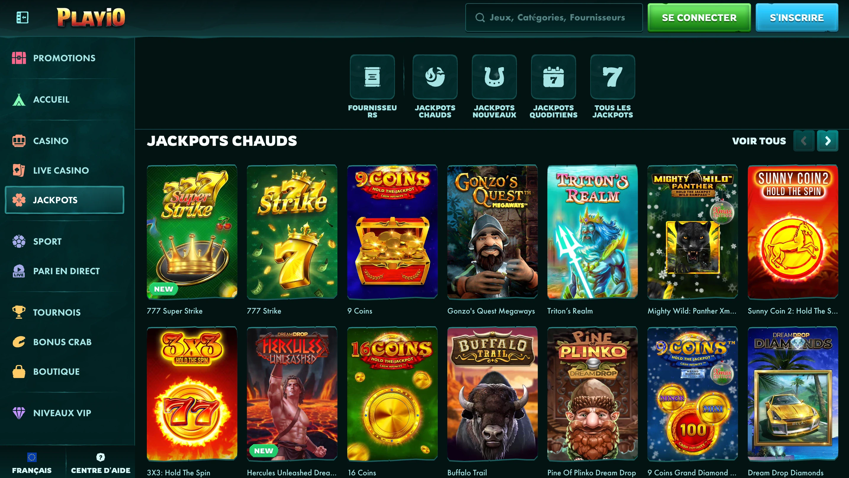 slots jackpot playio