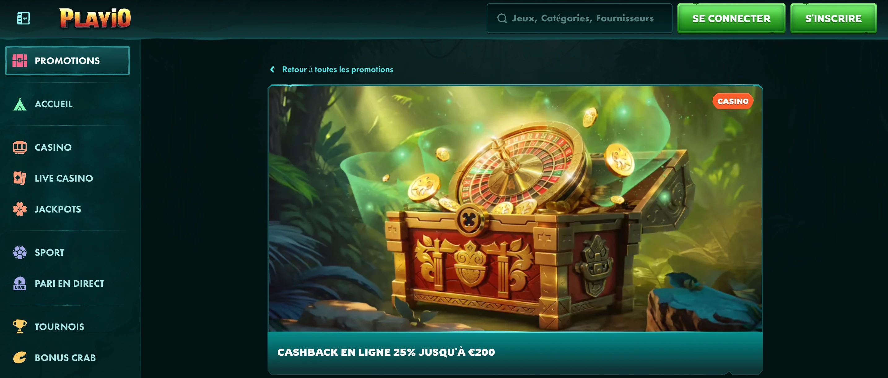 cashback playio
