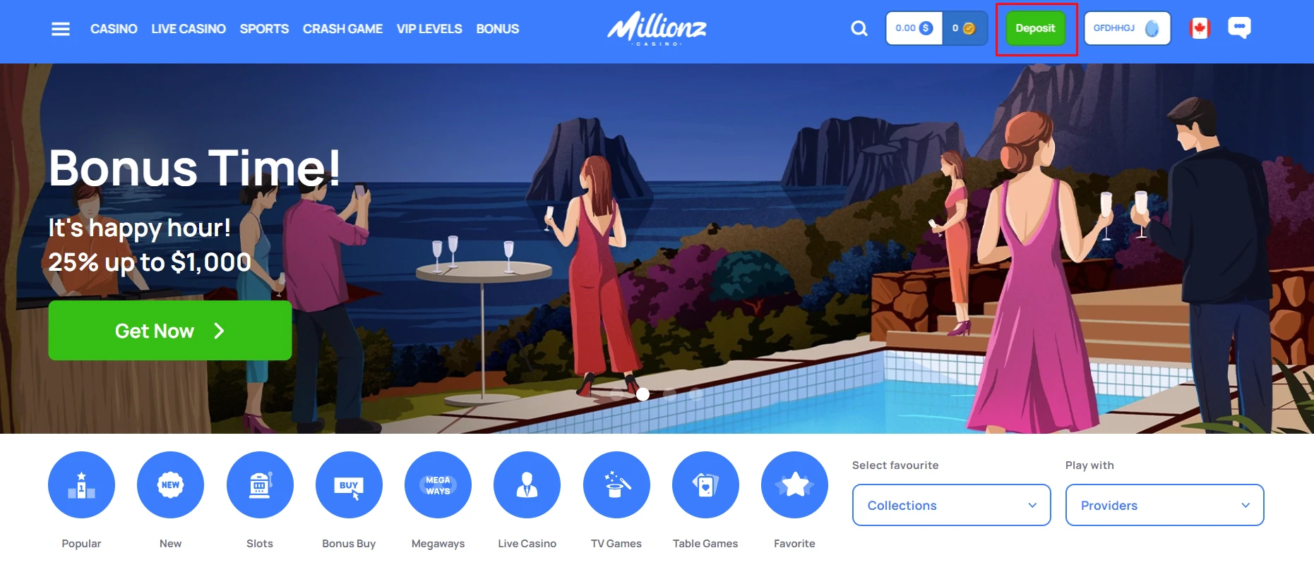 Millionz Deposit