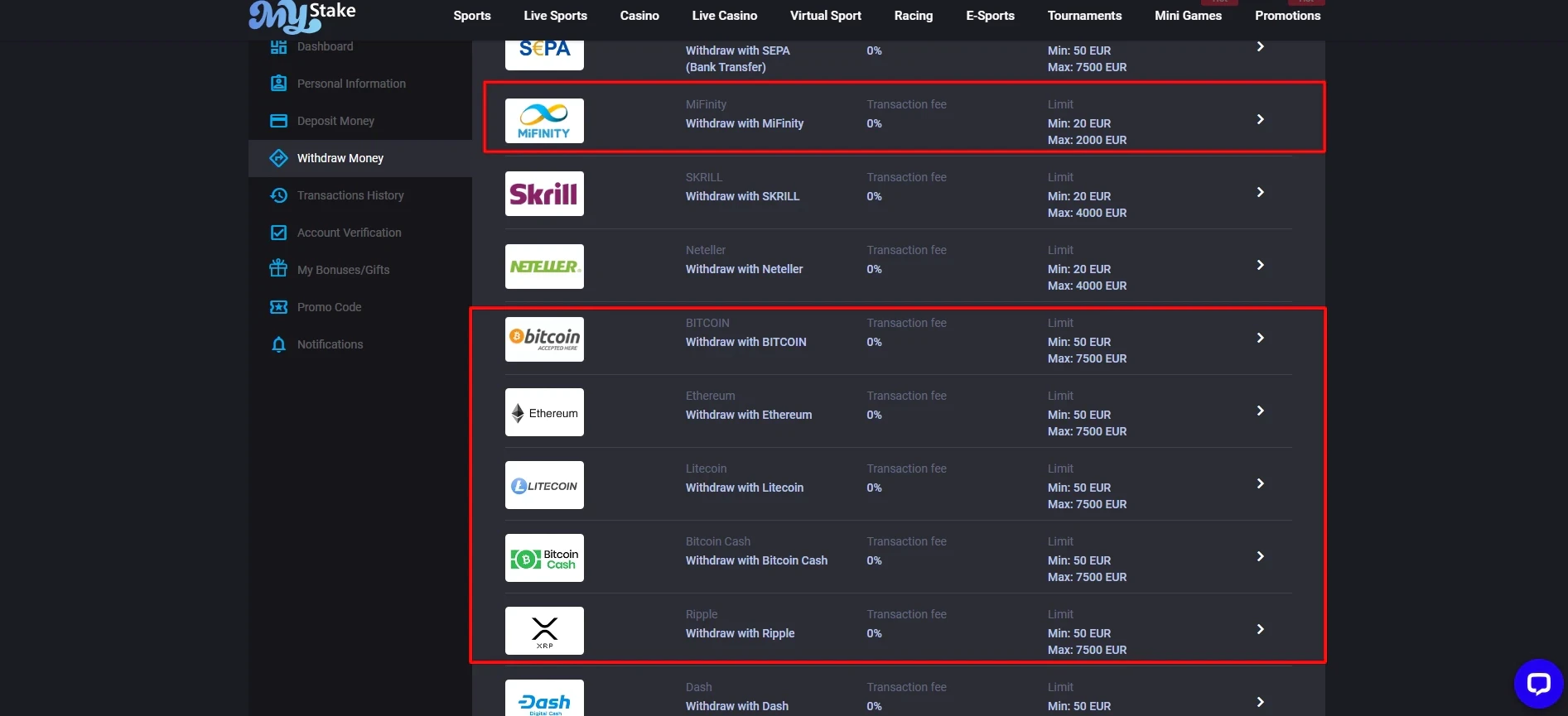 MyStake crypto