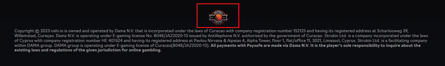 Oshi gaming license
