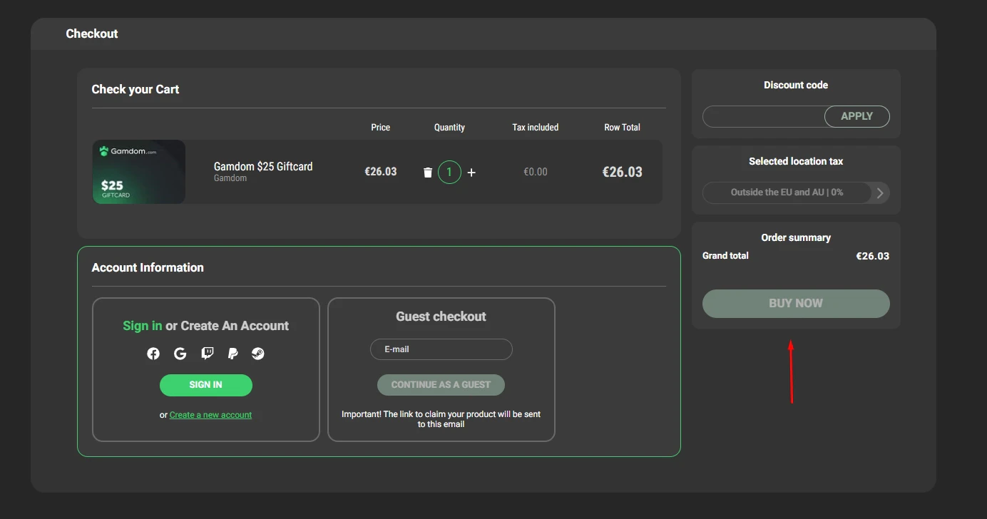 Gamdom deposit