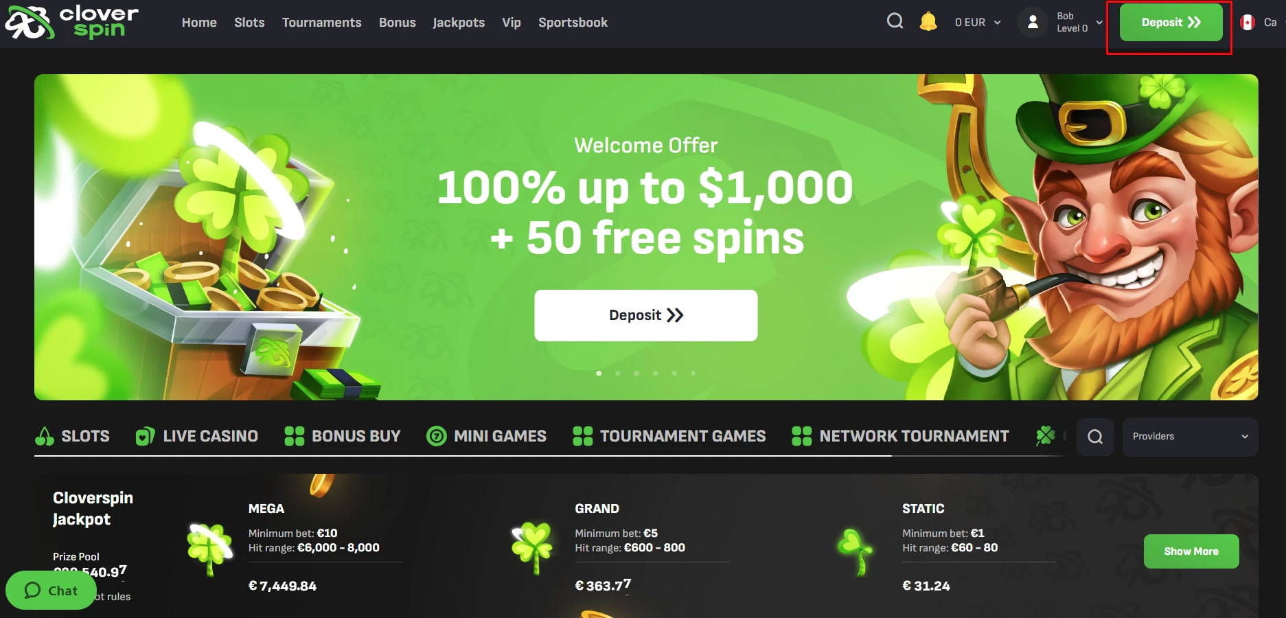 Cloverspin deposit