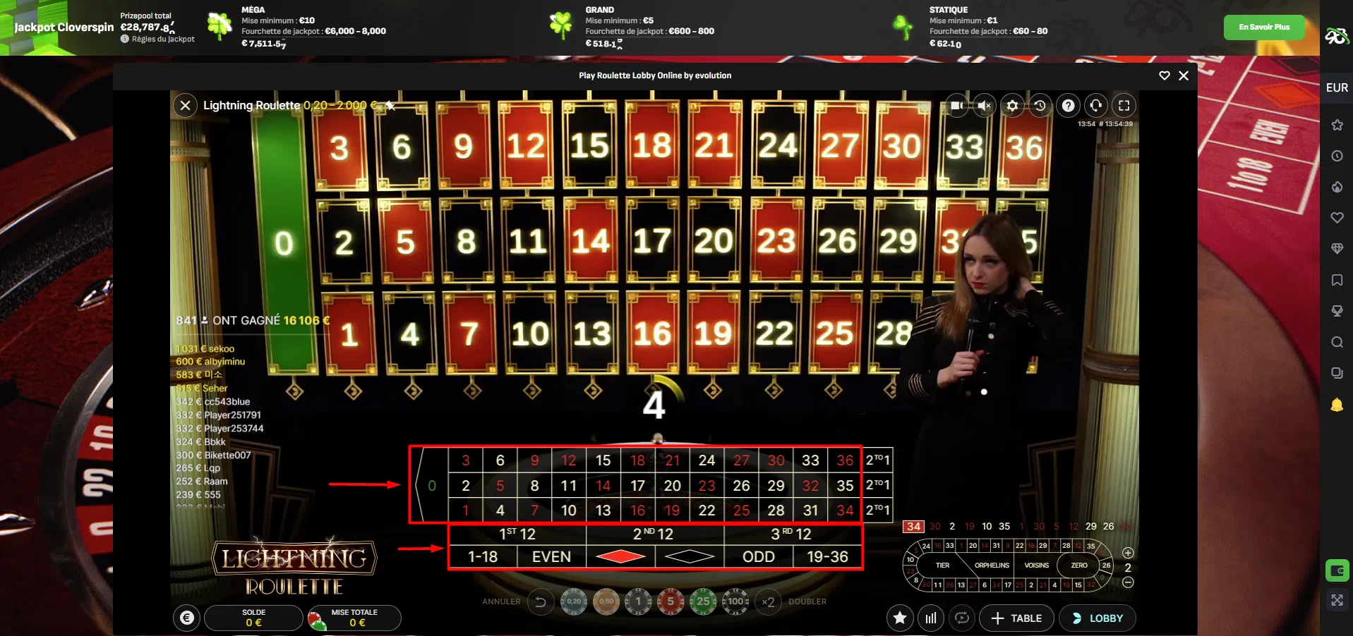 Variétés paris roulette