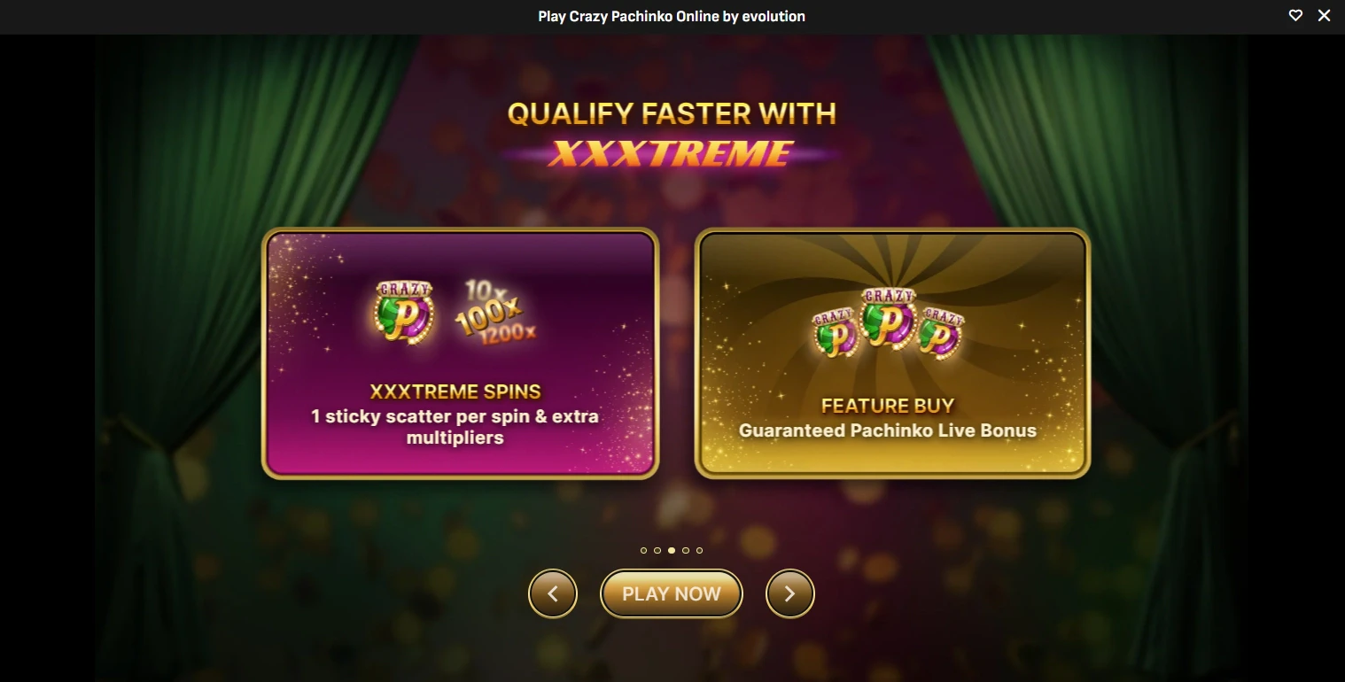Crazy Pachinko XXXtreme features