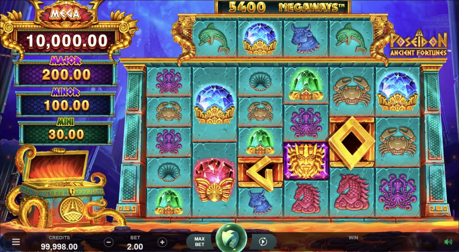 Poseidon Ancient Fortunes Megaways