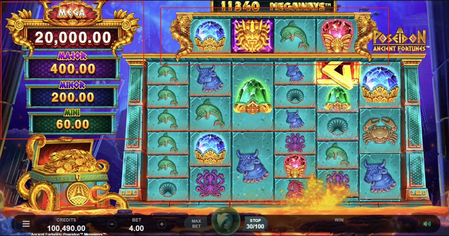 Poseidon Ancient Fortunes Megaways