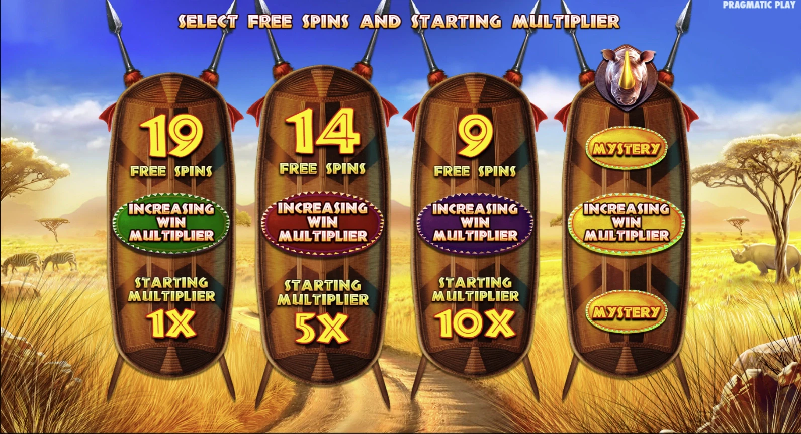 Great Rhino Megaways Free Spins