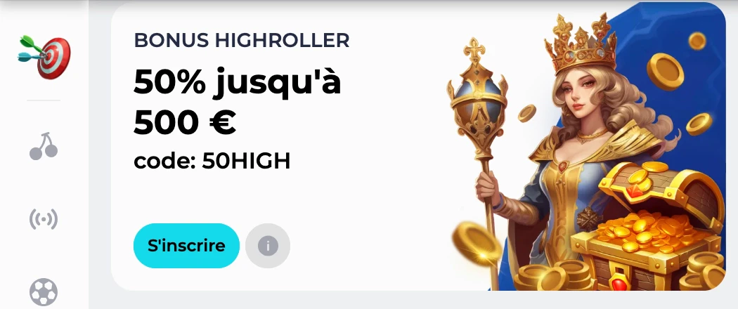 bonus highroller bdmbet