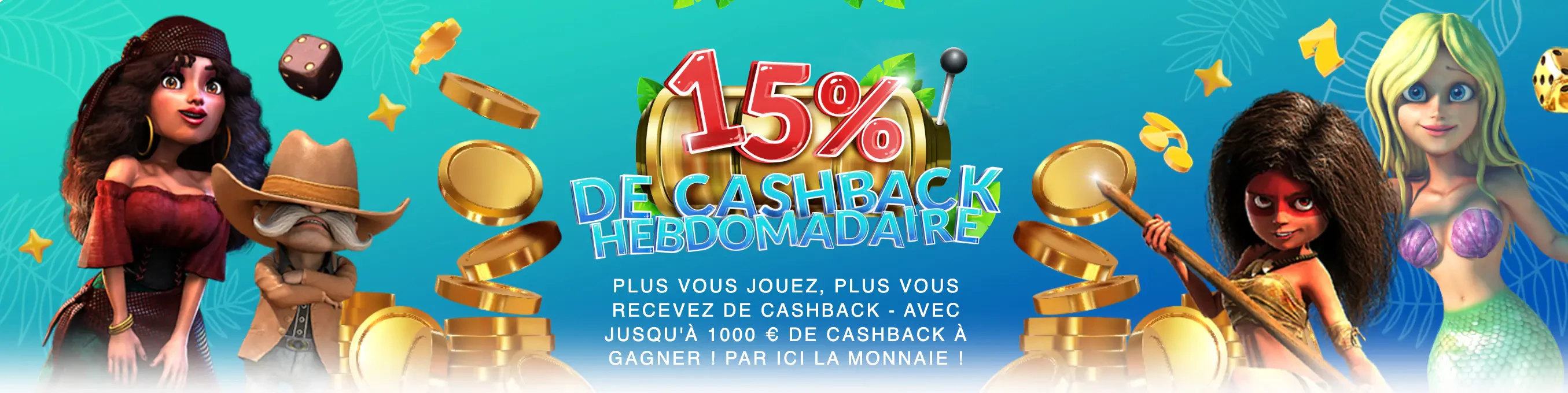 cashback hebdomadaire lucky treasure