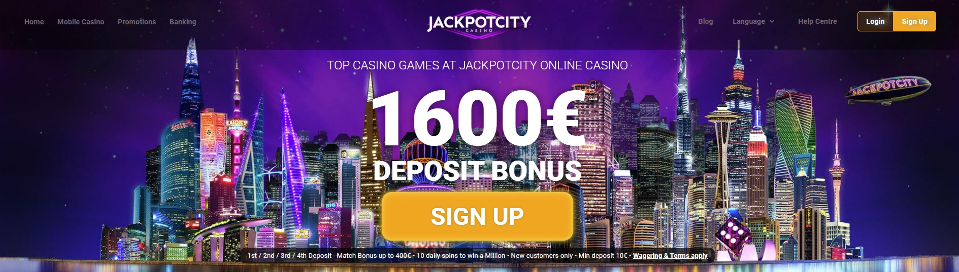 Jackpot City Free Spins