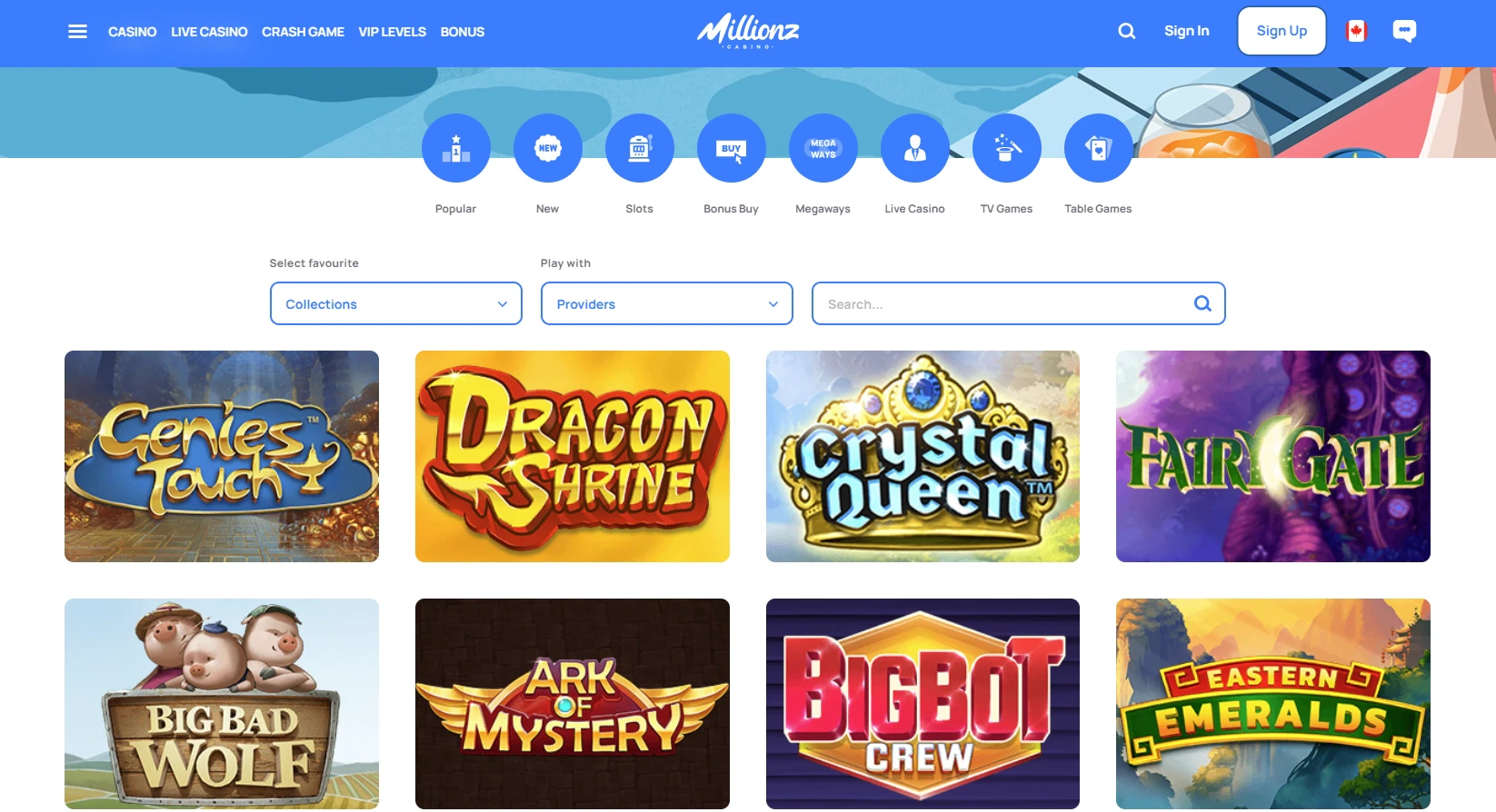 Millionz Casino slots