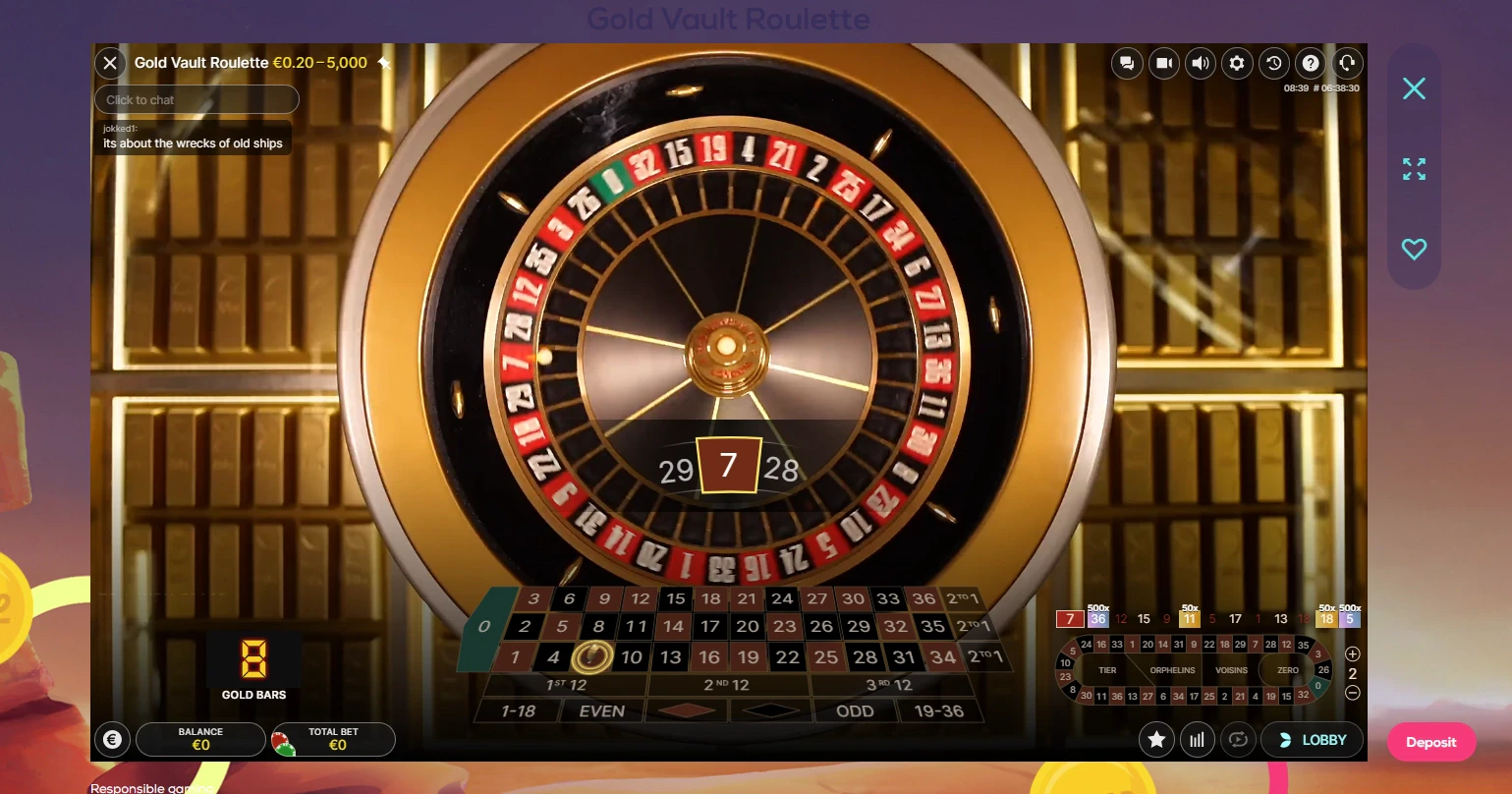 Gold Vault Roulette