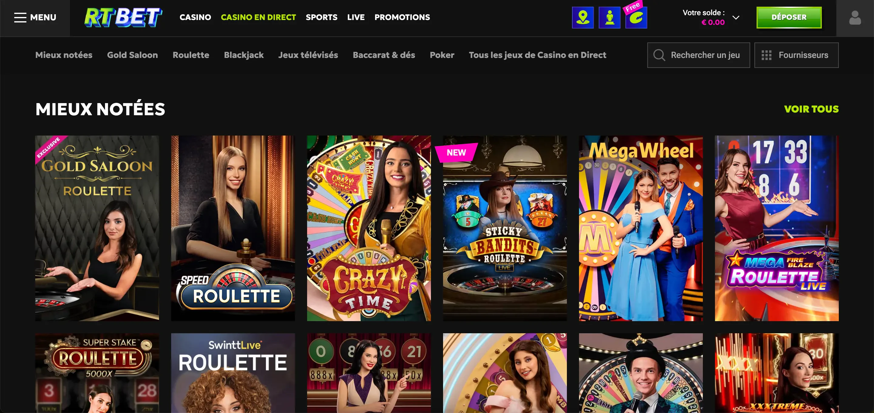 casino en direct rtbet