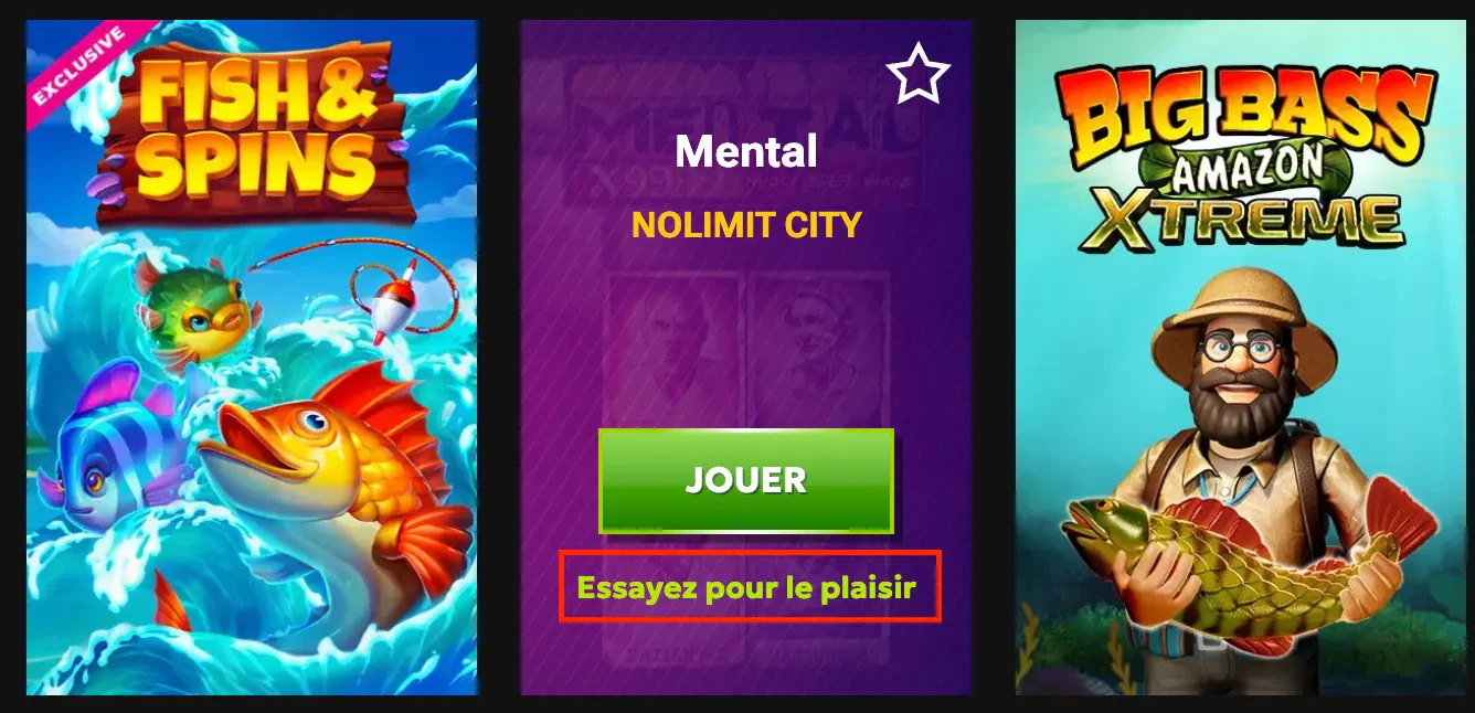 mode démo rtbet