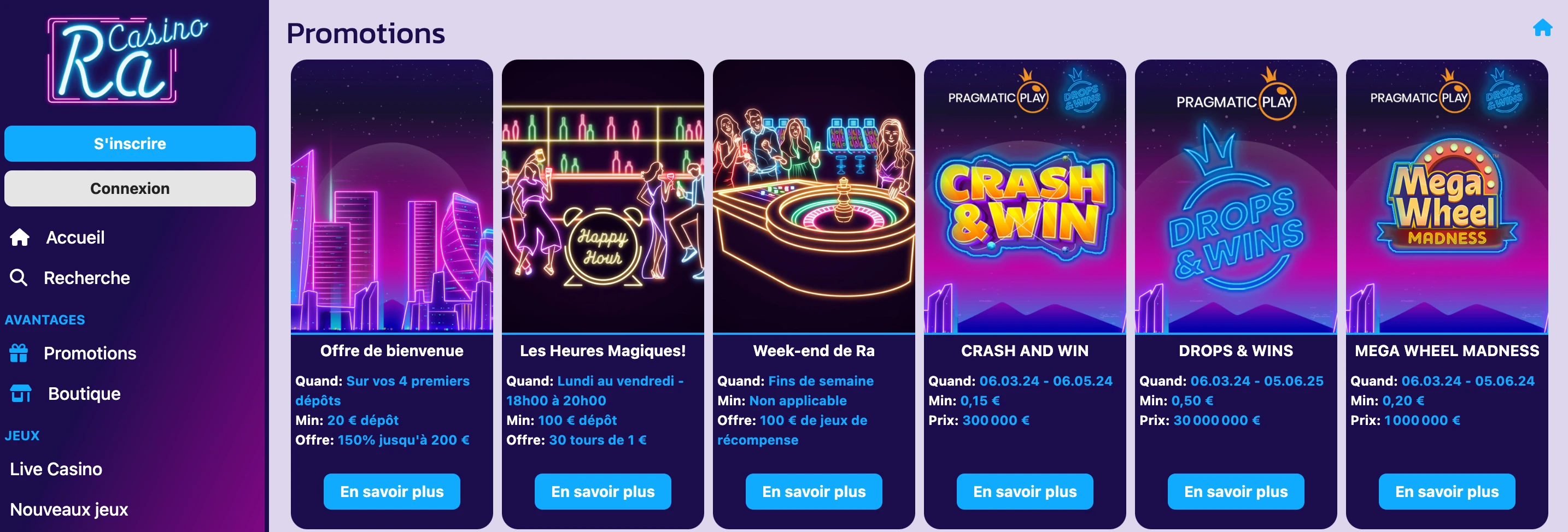 promotions ra casino