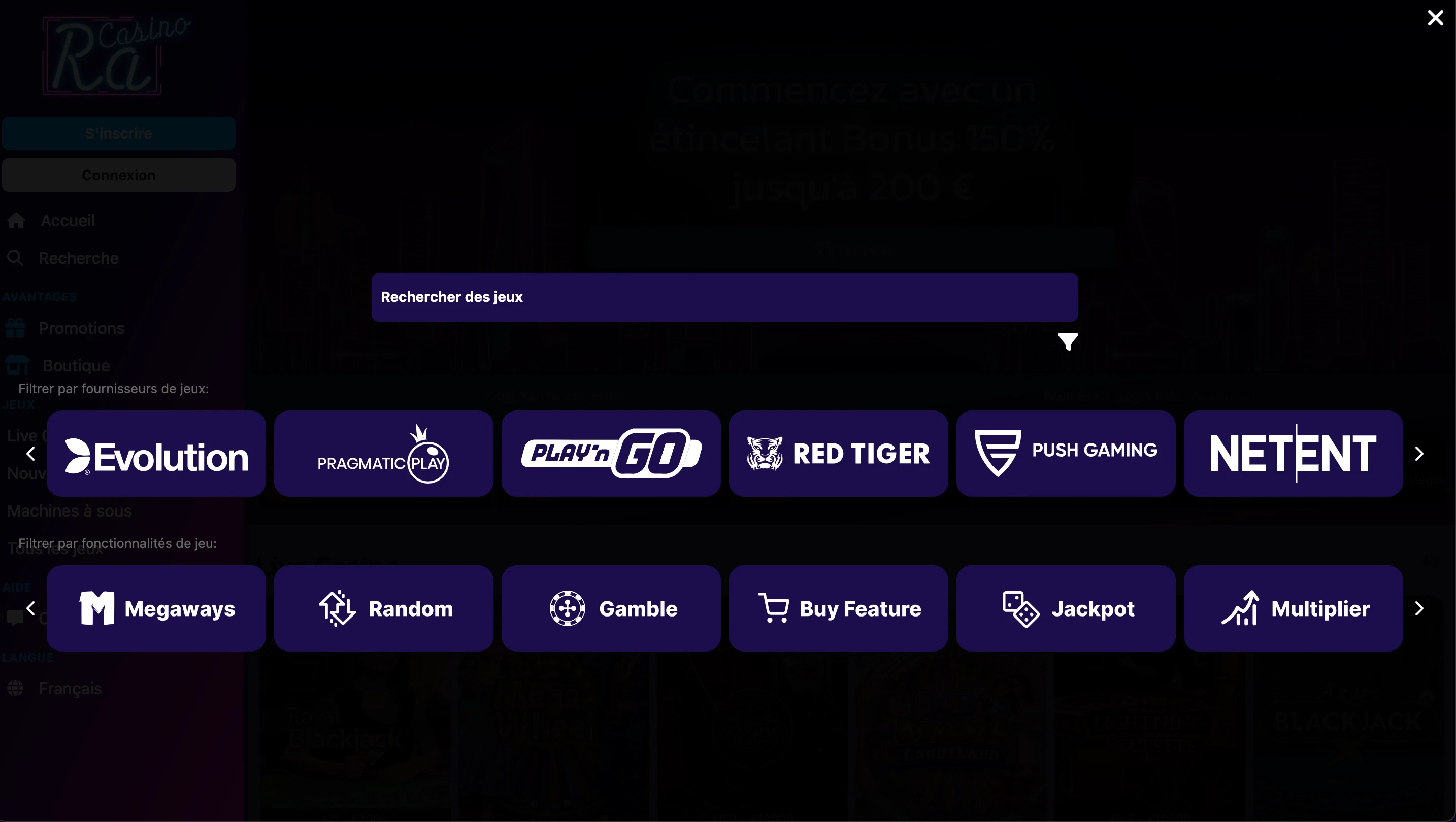 providers ra casino