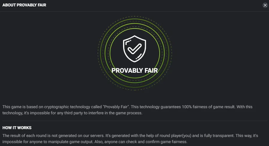 Provably Fair Keno de Spribe
