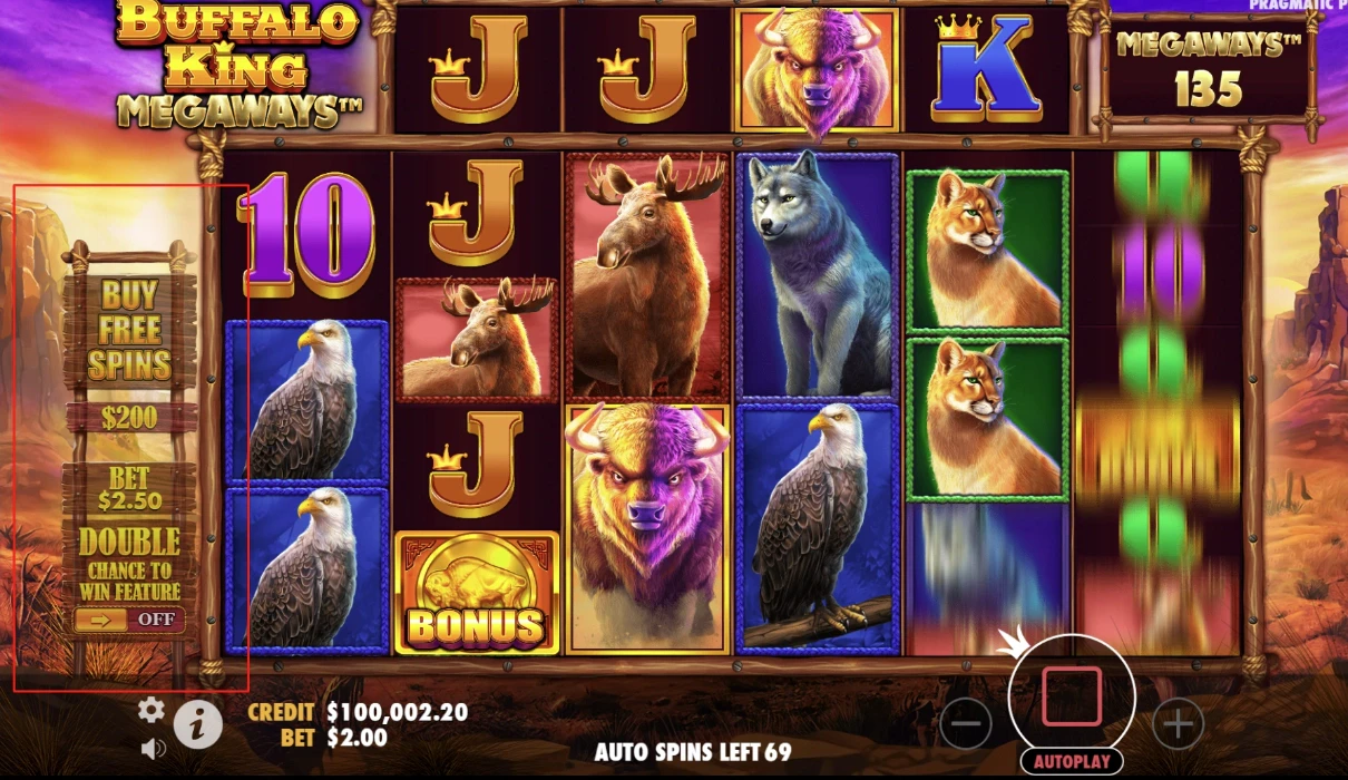 Buffalo King Megaways Tumble Feature
