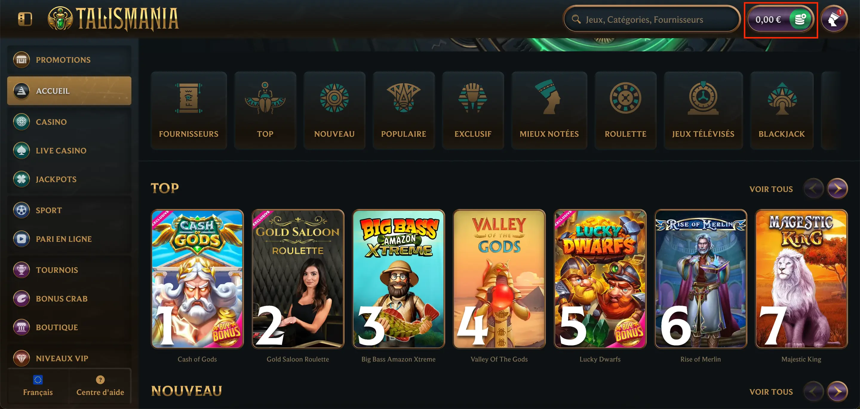 talismania dépôt