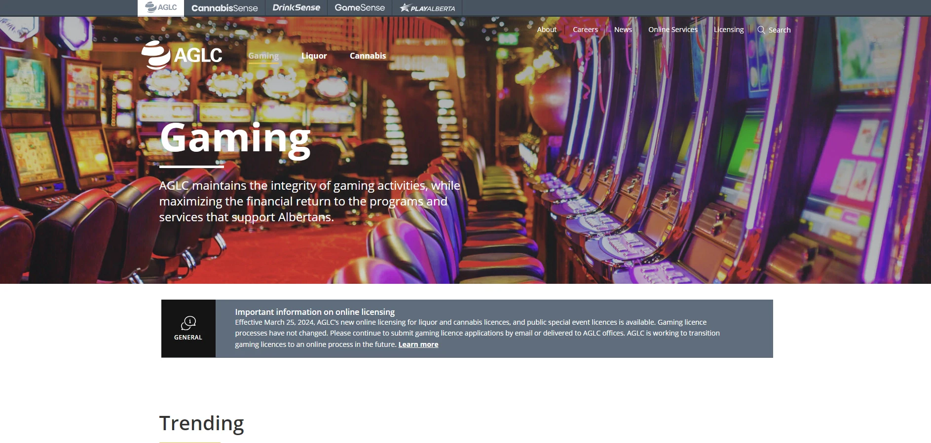Alberta, Gaming, Liquor and Cannabis (AGLC)