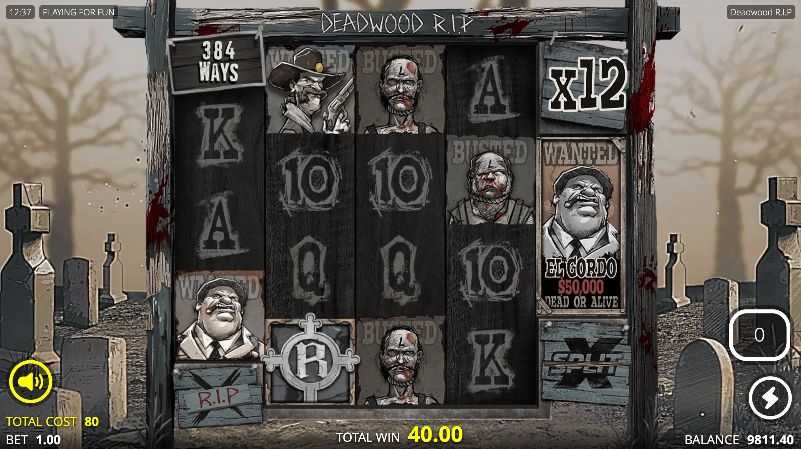 redemption spins deadwood rip