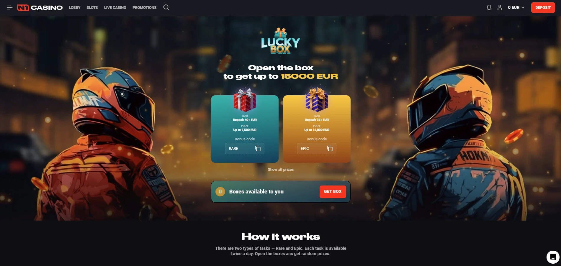 N1 Casino Lucky Box