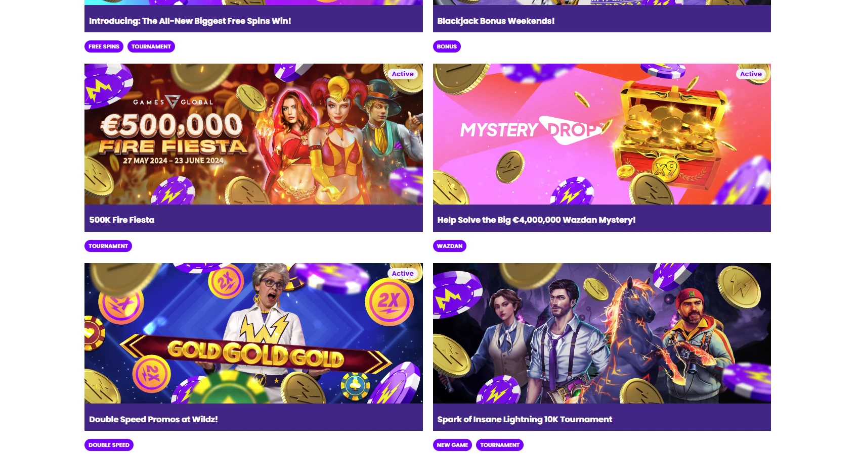 Wildz Casino Tournaments