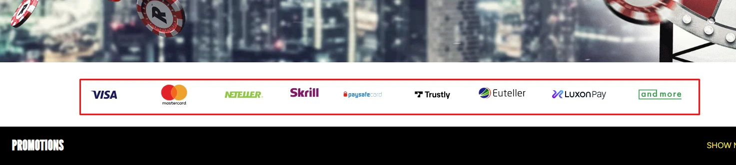 Rizk Casino Payment Methods