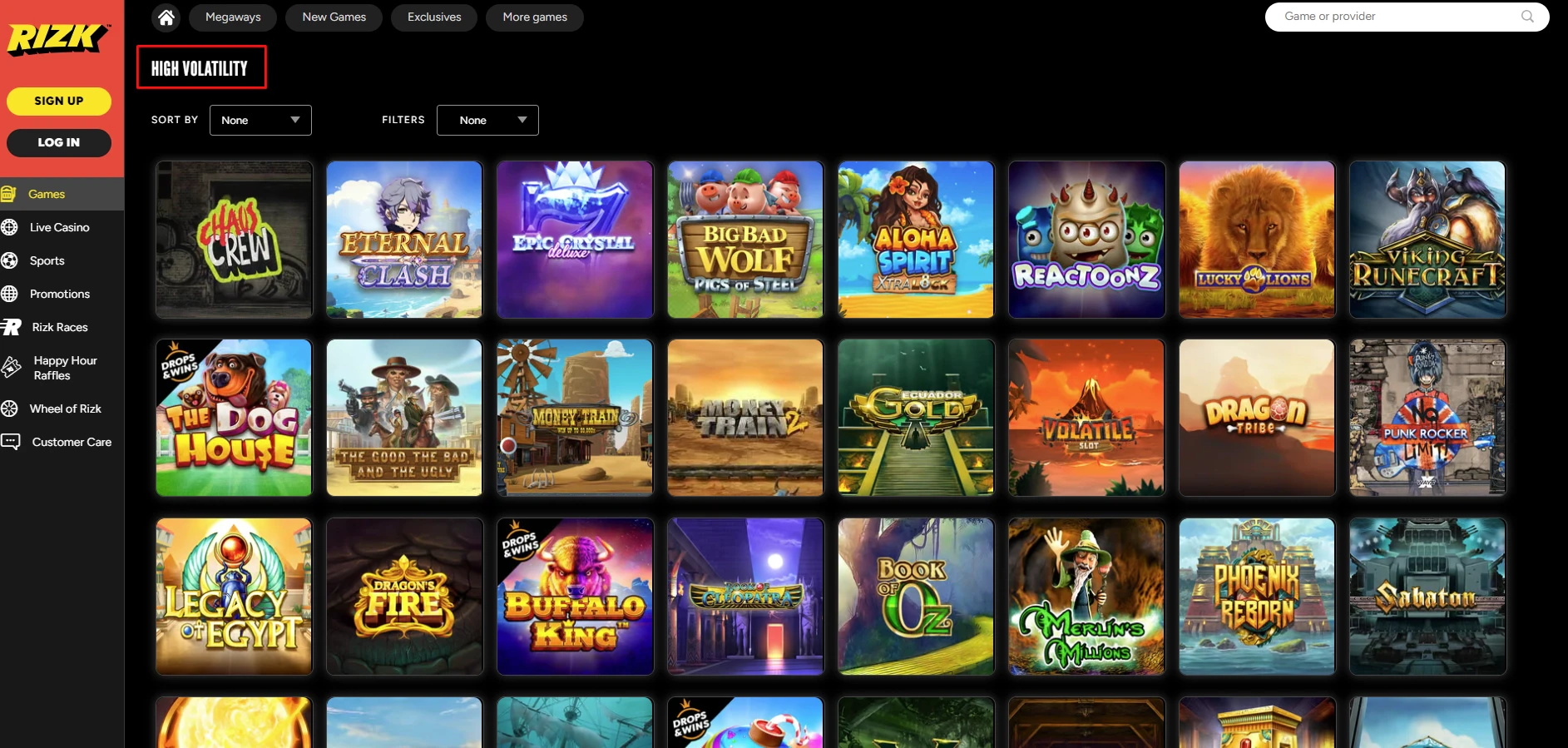 Rizk Casino Slots