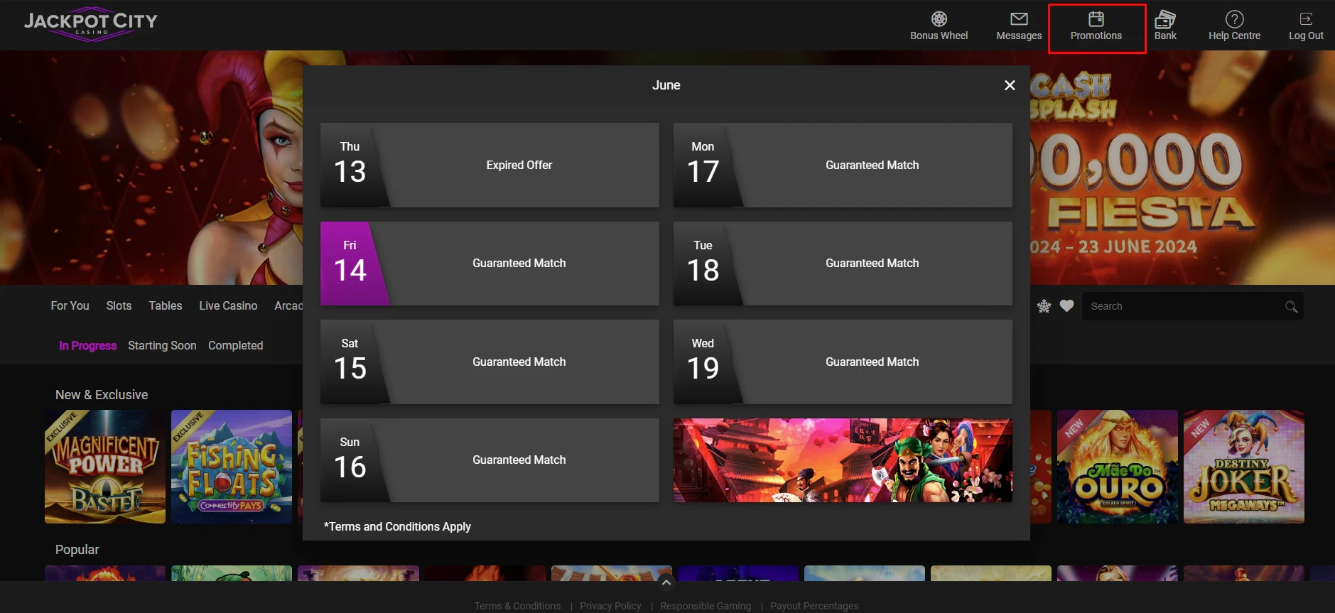 Jackpot City Casino Bonuses and Promotions