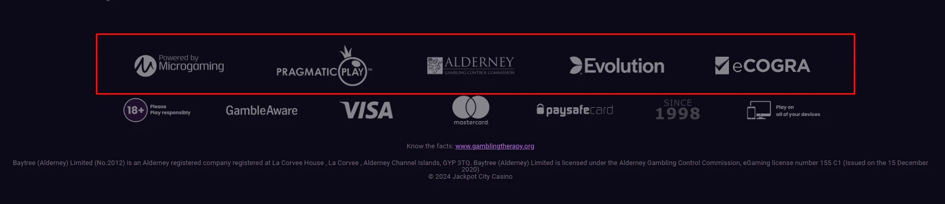 Jackpot City Casino Software Providers