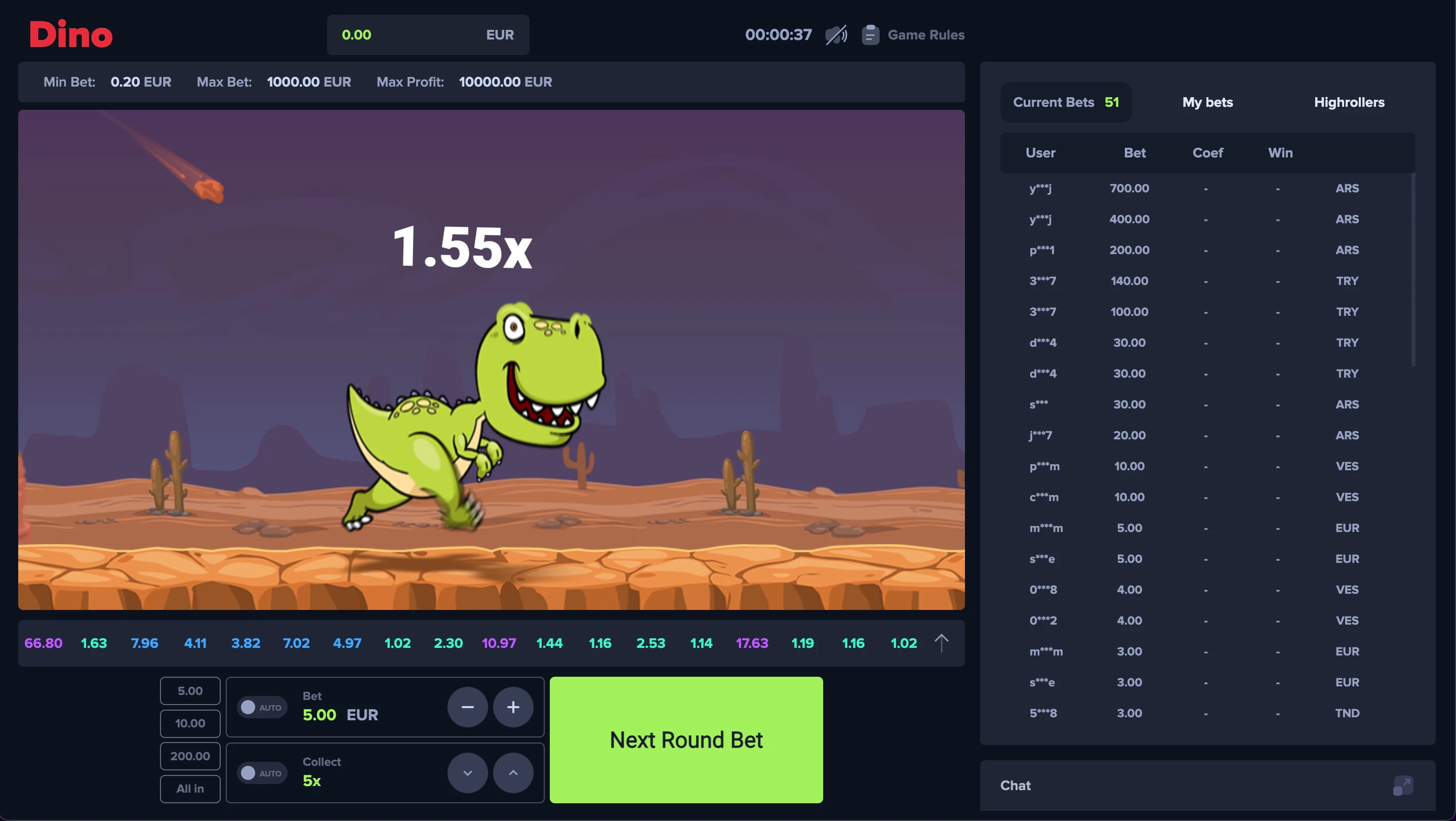 cashout dino