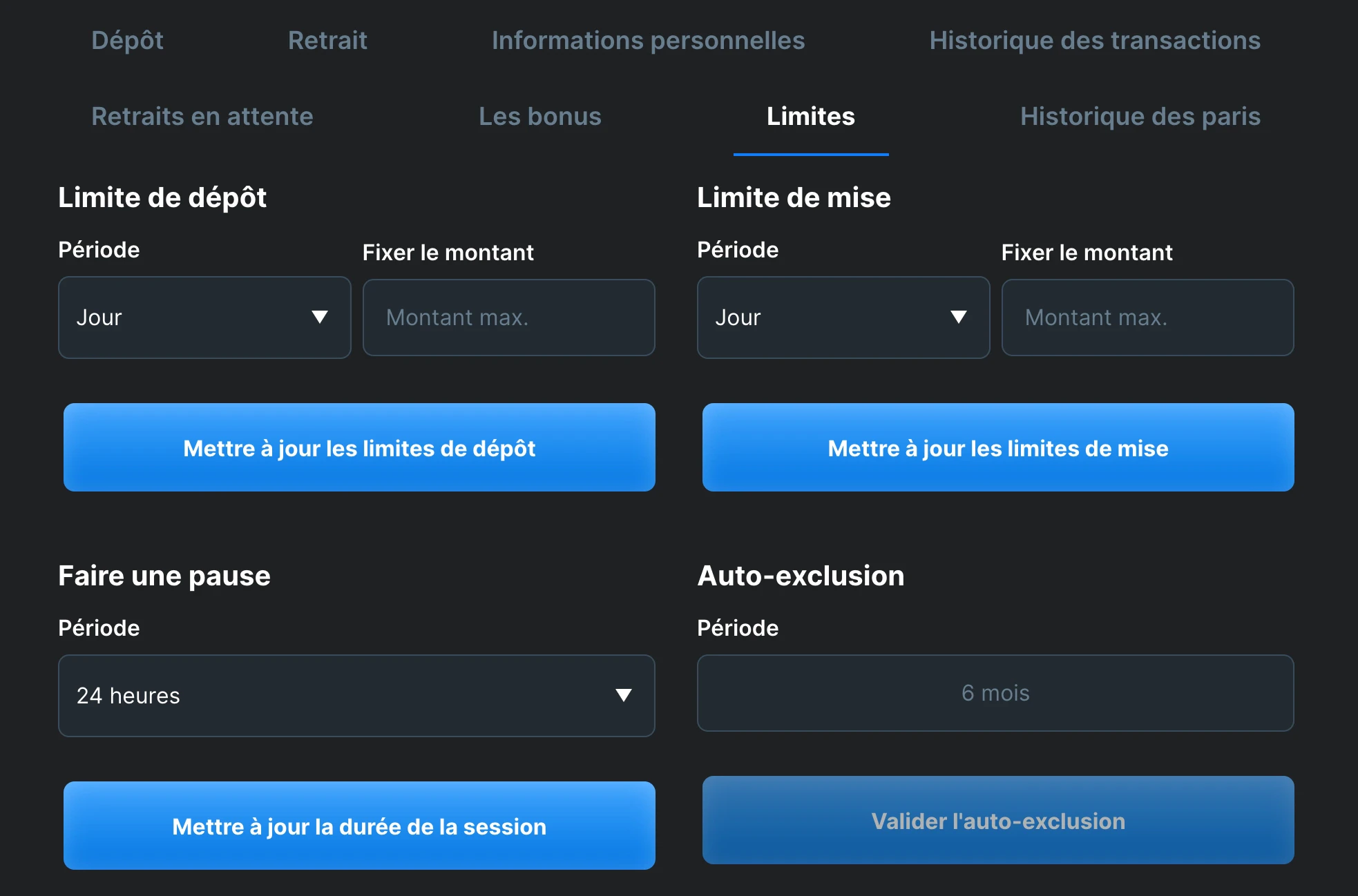 jeu responsable touch casino