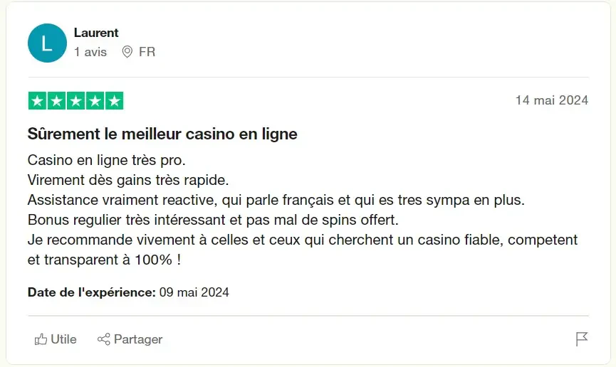 avis 1 trustpilot madnix casino