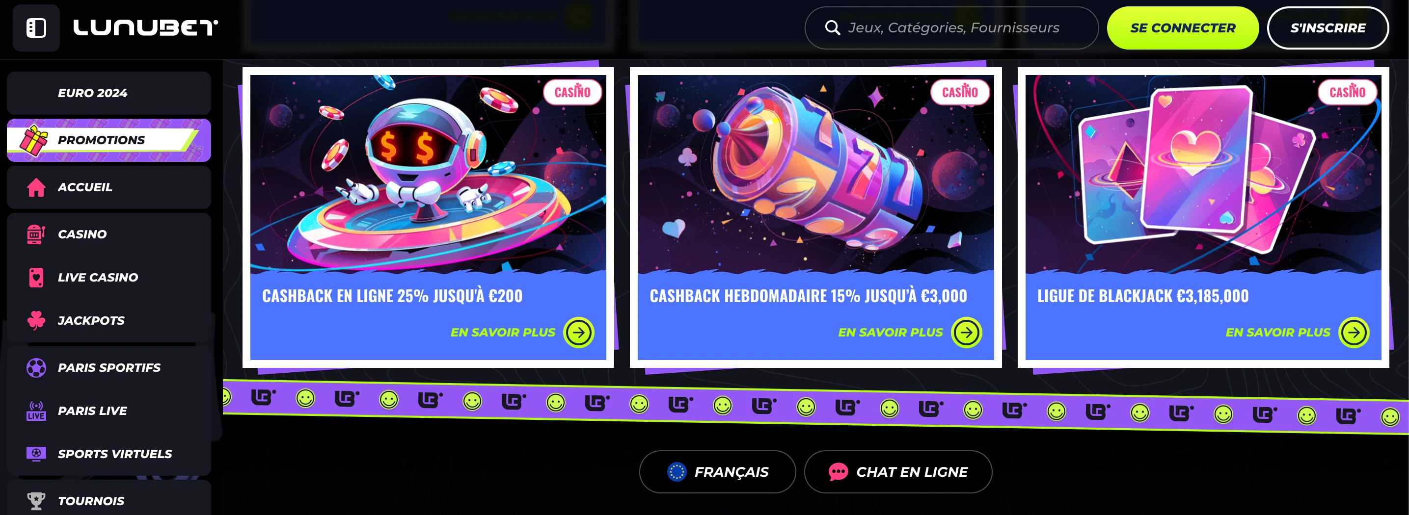 cashback lunubet
