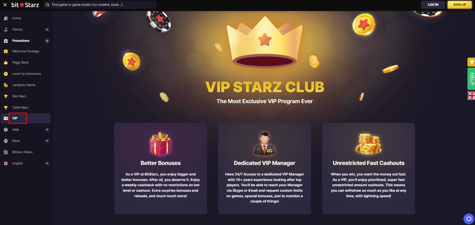 BitStarz VIP program